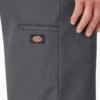 Pantalones cortos de trabajo de corte holgado y frente liso, 33 cm
