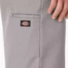 Pantalones cortos de trabajo de corte holgado y frente liso, 33 cm