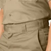 Pantalones cortos de trabajo de corte holgado y frente liso, 33 cm