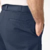 Pantalones cortos de trabajo de corte holgado y frente liso, 33 cm