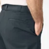 Pantalones cortos de trabajo de corte holgado y frente liso, 33 cm Pantalones cortos de trabajo de corte holgado y frente liso, 33 cm