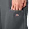 Pantalones cortos de trabajo de corte holgado y frente liso, 33 cm