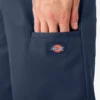 Pantalones cortos de trabajo de corte holgado y frente liso, 33 cm