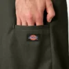 Pantalones cortos de trabajo de corte holgado y frente liso, 33 cm