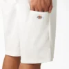 Pantalones cortos de trabajo de corte holgado y frente liso, 33 cm Pantalones cortos de trabajo de corte holgado y frente liso, 33 cm