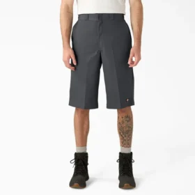 Pantalones cortos de trabajo holgados con bolsillos multiusos, 15″
