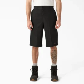 Pantalones cortos de trabajo holgados con bolsillos multiusos, 15″ Pantalones cortos de trabajo holgados con bolsillos multiusos, 15″