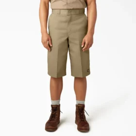 Pantalones cortos de trabajo holgados con bolsillos multiusos, 15″