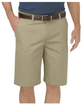 Pantalones cortos Dickies de color caqui de 25 cm con corte recto y frente liso