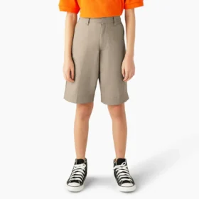 Pantalones cortos tipo bermuda de corte clásico para niña, tallas 4-20