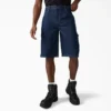 Pantalones cortos utilitarios de denim, 33 cm Pantalones cortos utilitarios de denim, 33 cm