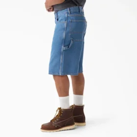 Pantalones cortos utilitarios de denim, 33 cm