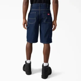 Pantalones cortos utilitarios de denim, 33 cm
