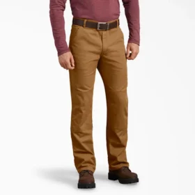 Pantalones de algodón Double Knee, corte regular