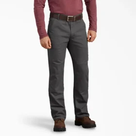 Pantalones de algodón Double Knee, corte regular
