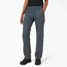 Pantalones de carpintero de corte holgado Flex con rayas Hickory para mujer