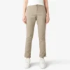 Pantalones de carpintero de corte recto ajustado con bajo enrollado para mujer Pantalones de carpintero de corte recto ajustado con bajo enrollado para mujer