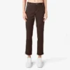Pantalones de carpintero de corte recto ajustado con bajo enrollado para mujer Pantalones de carpintero de corte recto ajustado con bajo enrollado para mujer