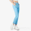 Pantalones de carpintero de corte recto ajustado con bajo enrollado para mujer Pantalones de carpintero de corte recto ajustado con bajo enrollado para mujer