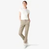 Pantalones de carpintero de corte recto ajustado con bajo enrollado para mujer Pantalones de carpintero de corte recto ajustado con bajo enrollado para mujer