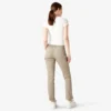 Pantalones de carpintero de corte recto ajustado con bajo enrollado para mujer Pantalones de carpintero de corte recto ajustado con bajo enrollado para mujer
