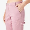 Pantalones de carpintero de corte recto ajustado con bajo enrollado para mujer Pantalones de carpintero de corte recto ajustado con bajo enrollado para mujer