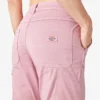 Pantalones de carpintero de corte recto ajustado con bajo enrollado para mujer Pantalones de carpintero de corte recto ajustado con bajo enrollado para mujer