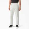 Pantalones de carpintero de lona de algodón con lavado a la piedra y corte holgado