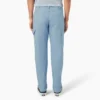 Pantalones de carpintero de lona de algodón con lavado a la piedra y corte holgado