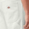 Pantalones de carpintero de lona de algodón con lavado a la piedra y corte holgado