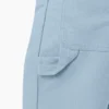 Pantalones de carpintero de lona de algodón con lavado a la piedra y corte holgado