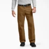 Pantalones de carpintero de lona de pato lijada de corte holgado