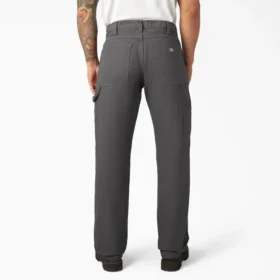 Pantalones de carpintero de lona pesada de corte holgado