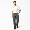 Pantalones de carpintero de lona pesada de corte holgado