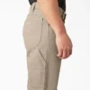 Pantalones de carpintero de lona pesada de corte holgado
