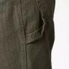 Pantalones de carpintero de lona pesada de corte holgado