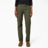 Pantalones de carpintero de mujer de corte recto holgado y tejido de lona Pantalones de carpintero de mujer de corte recto holgado y tejido de lona