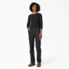Pantalones de carpintero de mujer de corte recto holgado y tejido de lona Pantalones de carpintero de mujer de corte recto holgado y tejido de lona