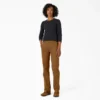 Pantalones de carpintero de mujer de corte recto holgado y tejido de lona Pantalones de carpintero de mujer de corte recto holgado y tejido de lona