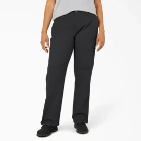 Pantalones de carpintero de mujer Plus Flex, corte recto y holgado, de tela de lona