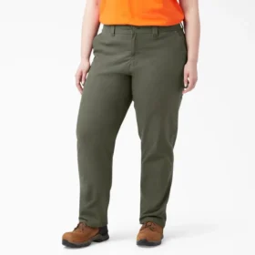 Pantalones de carpintero de mujer Plus Flex, corte recto y holgado, de tela de lona