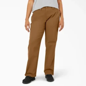 Pantalones de carpintero de mujer Plus Flex, corte recto y holgado, de tela de lona
