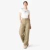 Pantalones de corte holgado con Double Knee en las rodillas para mujer