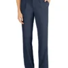 Pantalones de corte holgado con pernera recta y pliegues delanteros para mujer Pantalones de corte holgado con pernera recta y pliegues delanteros para mujer
