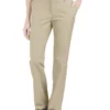 Pantalones de corte holgado y frente liso para mujer