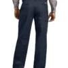 Pantalones de corte recto con cintura cómoda de sarga y ajuste relajado Flex