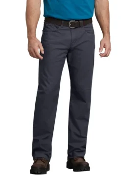 Pantalones de corte recto con tejido ripstop