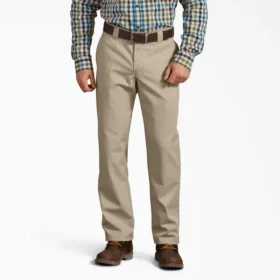 Pantalones de corte regular con cintura elástica Flex