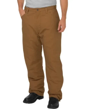 Pantalones de lona aislantes de corte recto y holgado, resistentes al fuego Pantalones de lona aislantes de corte recto y holgado, resistentes al fuego