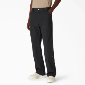 Pantalones de lona de algodón de corte holgado con Double Knee en las rodillas
